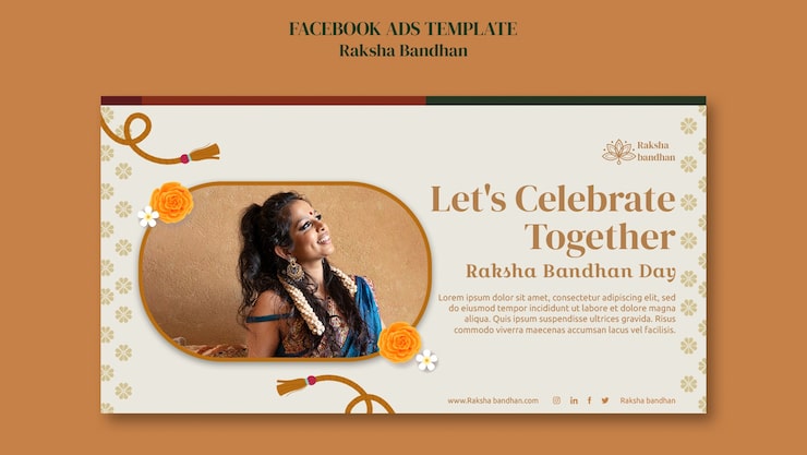 Gratis PSD raksha bandhan fejring facebook-skabelon