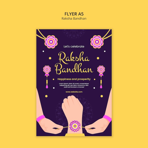 Gratis PSD raksha bandhan mal design