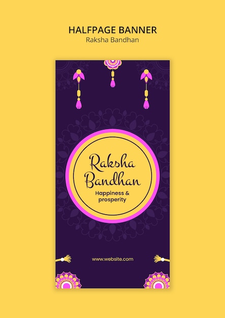 Gratis PSD raksha bandhan mal design