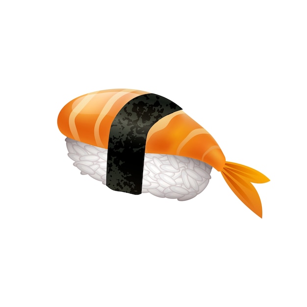Gratis PSD realistisk sushi illustrasjon