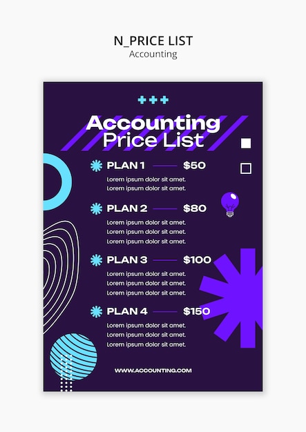 Gratis PSD regnskapsmaldesign