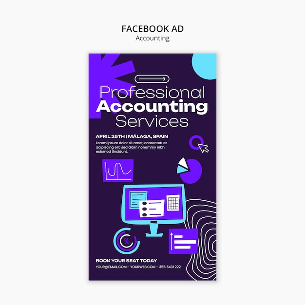 Gratis PSD regnskapsmaldesign