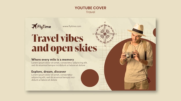 Gratis PSD rejse skabelon design
