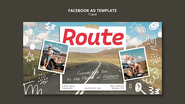 Gratis PSD rejse skabelon design