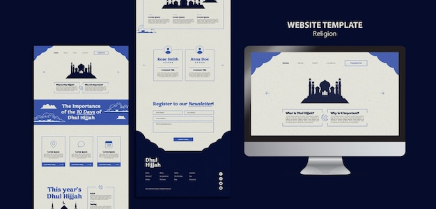 Gratis PSD religiøs maldesign for web
