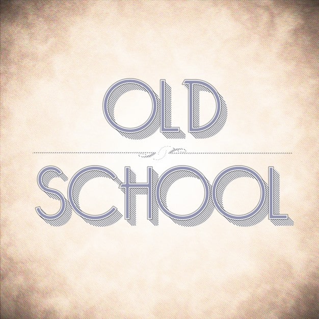 Gratis PSD retro skrift design