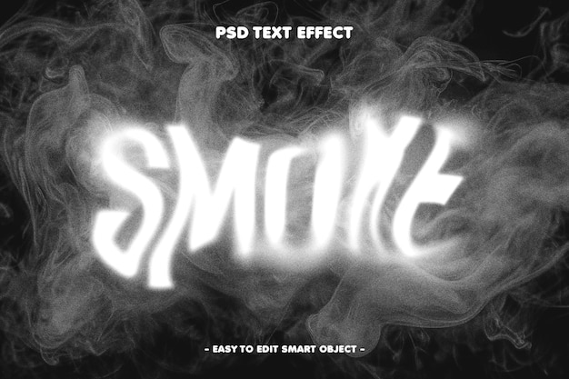 Gratis PSD røykteksteffekt