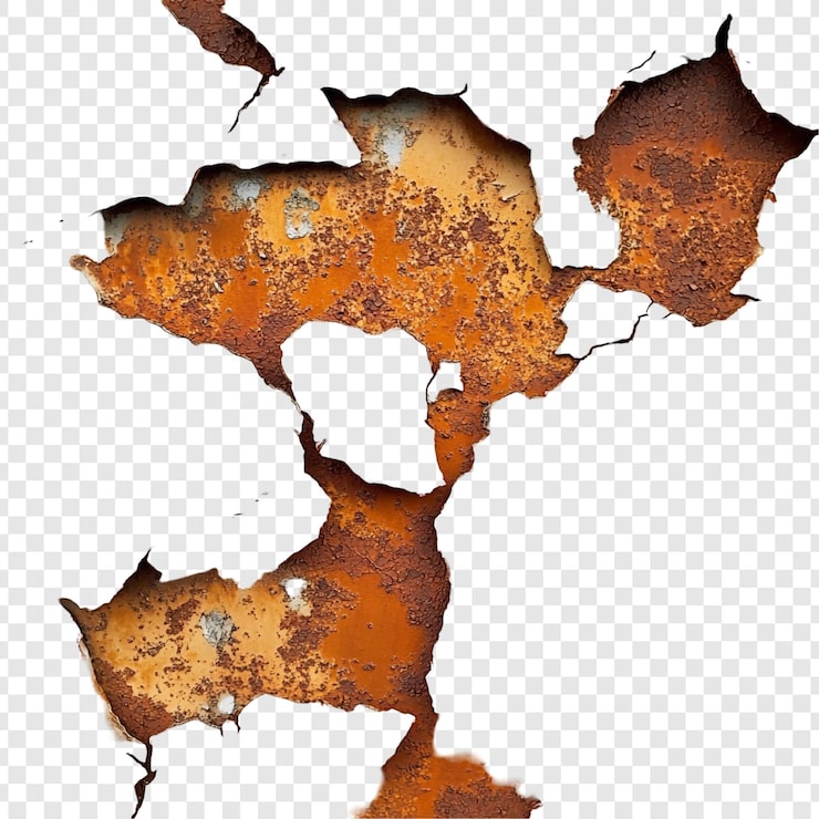 Gratis PSD rusten metalltekstur abstrakt sprukket og forvitret overflate