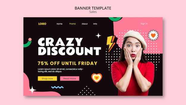 Gratis PSD salg mal design