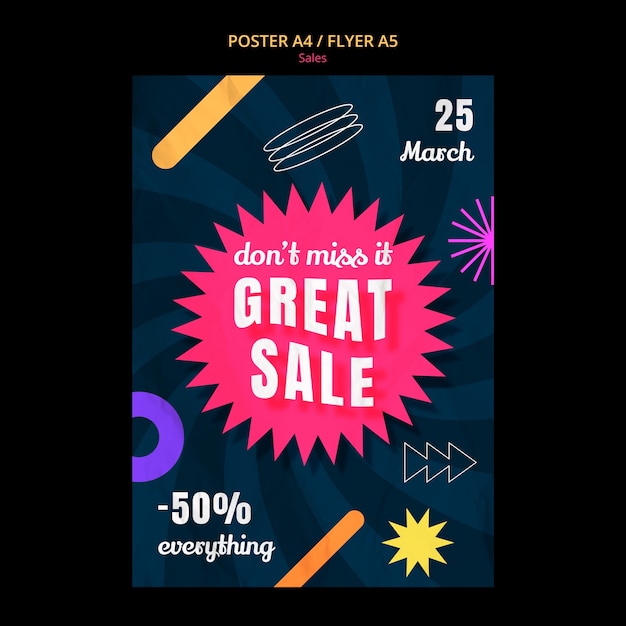 Gratis PSD salg mal design