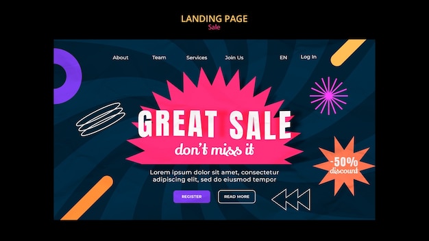 Gratis PSD salg mal design