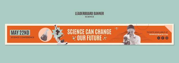 Gratis PSD science  template design