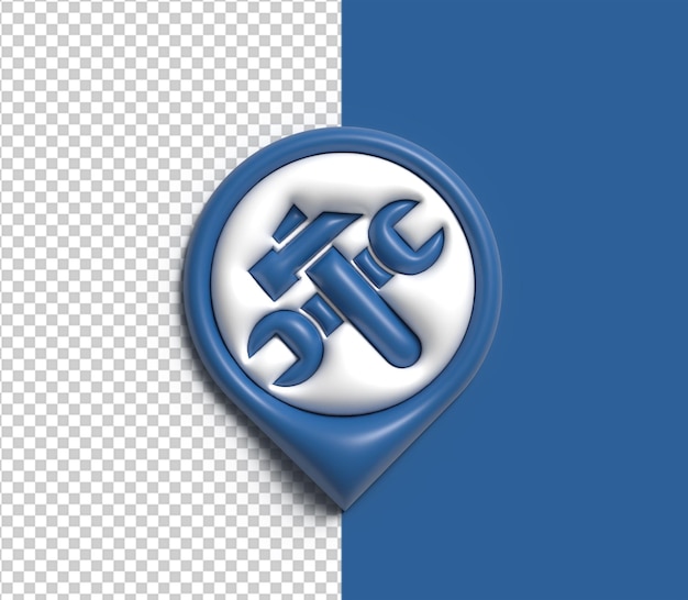 Gratis PSD setting 3d render logo transparent psd fil