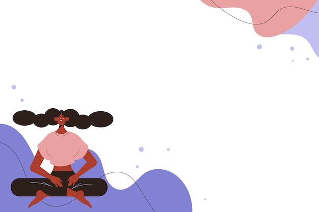 Gratis PSD självkärleksillustration