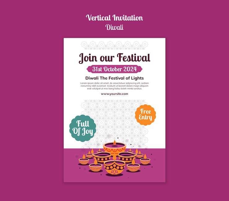 Gratis PSD skabelon til lysfest