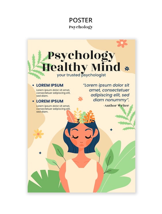 Gratis PSD skabelondesign til psykologi
