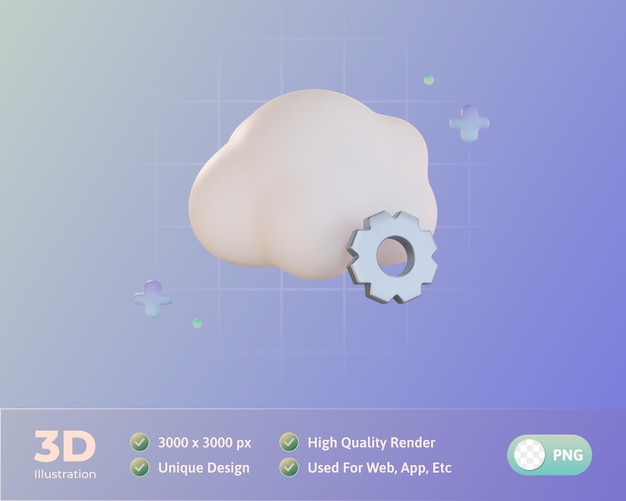 Gratis PSD sky system 3d-illustrasjon