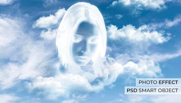 Gratis PSD skyer fotoeffekt