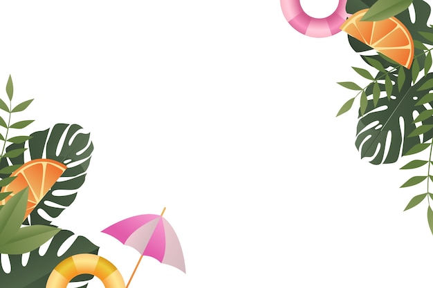Gratis PSD sommarborder