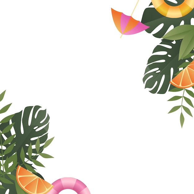 Gratis PSD sommarborder