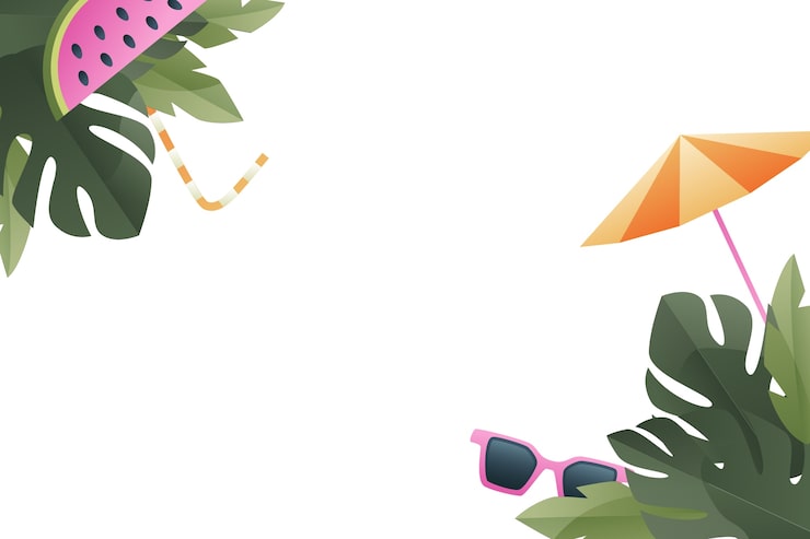 Gratis PSD sommerborder