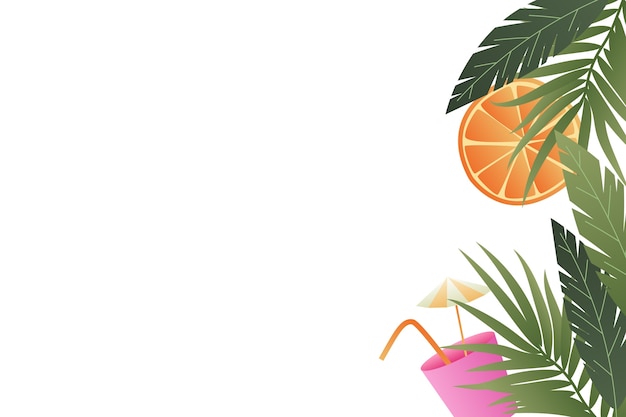 Gratis PSD sommerborder
