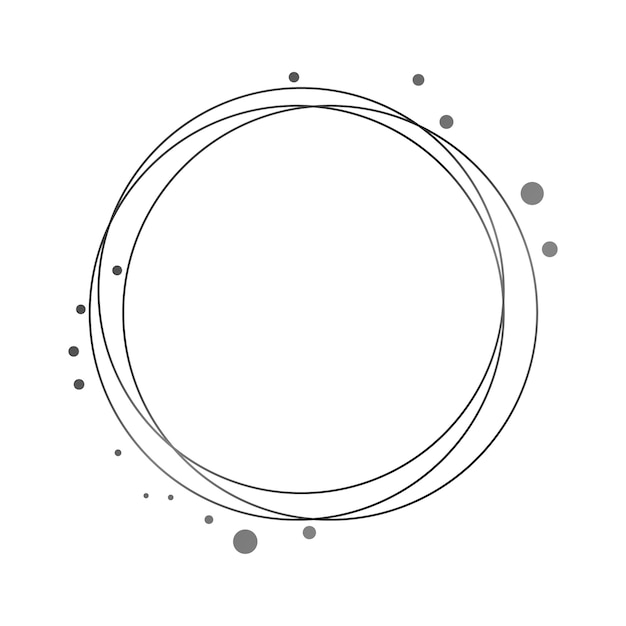 Gratis PSD sort cirkelform