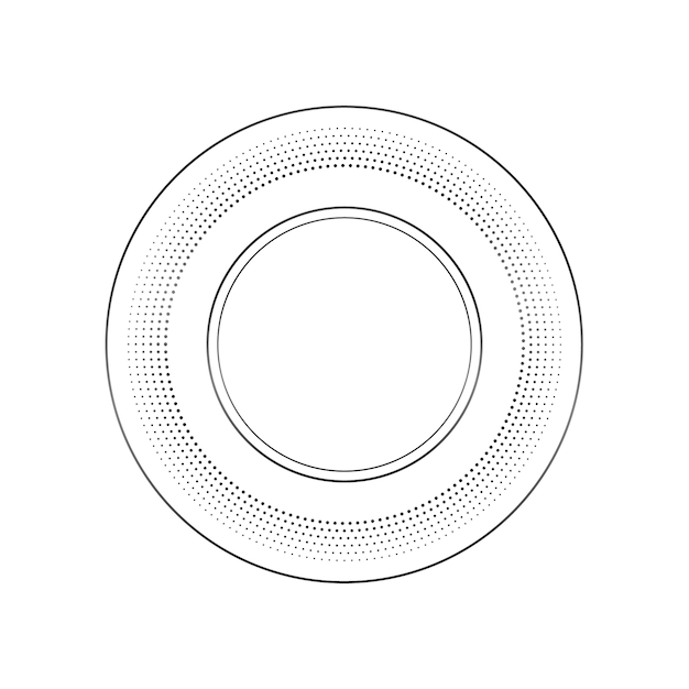 Gratis PSD sort cirkelform