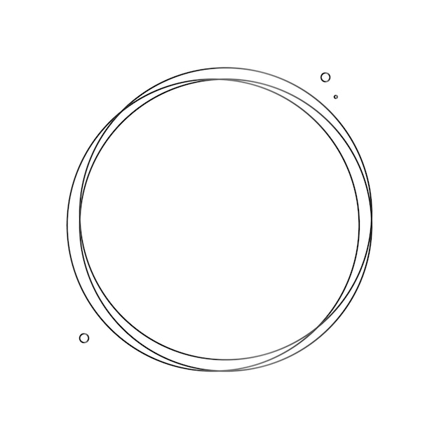 Gratis PSD sort cirkelform