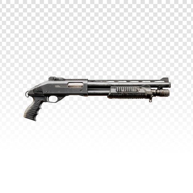 Gratis PSD sort pump-action haglgevær, isoleret