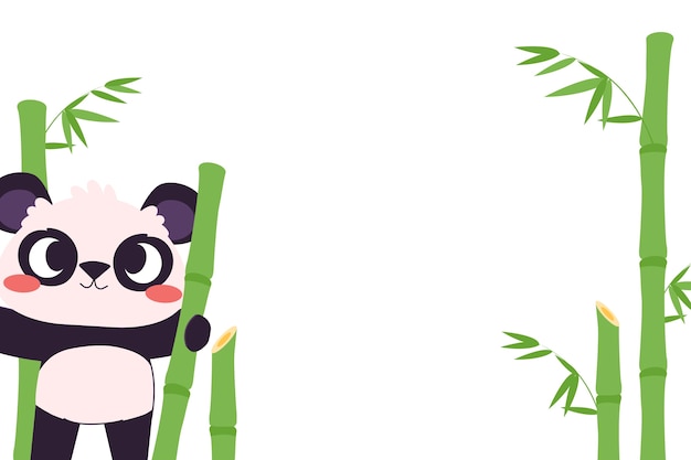 Gratis PSD søt panda