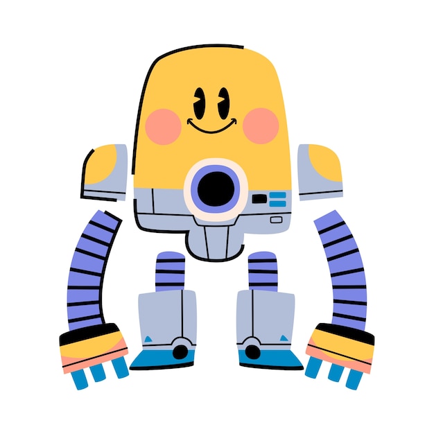 Gratis PSD søt robot isolert