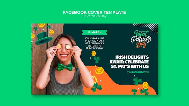 Gratis PSD st. patricks day facebook-cover