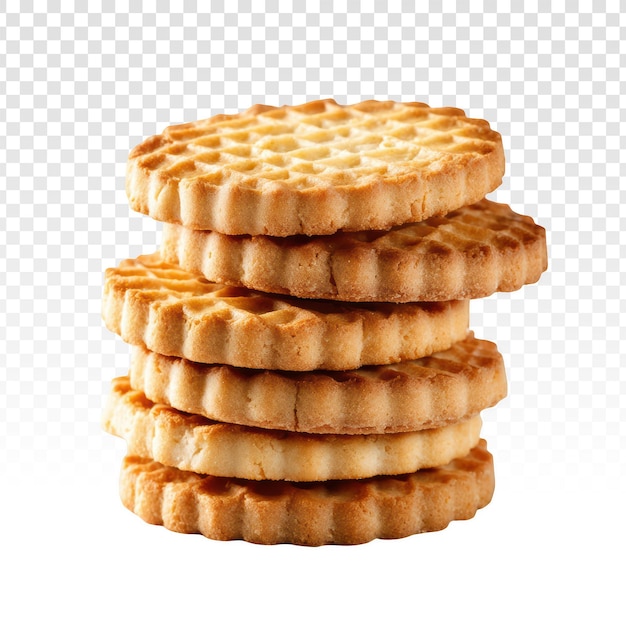 Gratis PSD stabel med gylne shortbread-kjeks