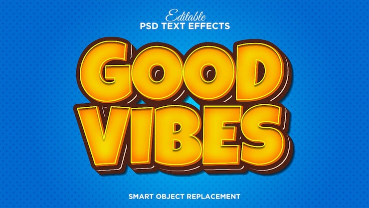 Gratis PSD stark djärv modern tecknad texteffekt