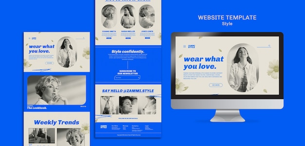 Gratis PSD stil designmal for web