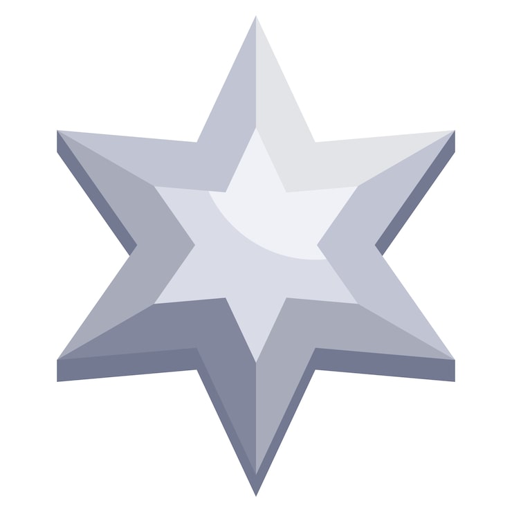 Gratis PSD stjerneelement isolert