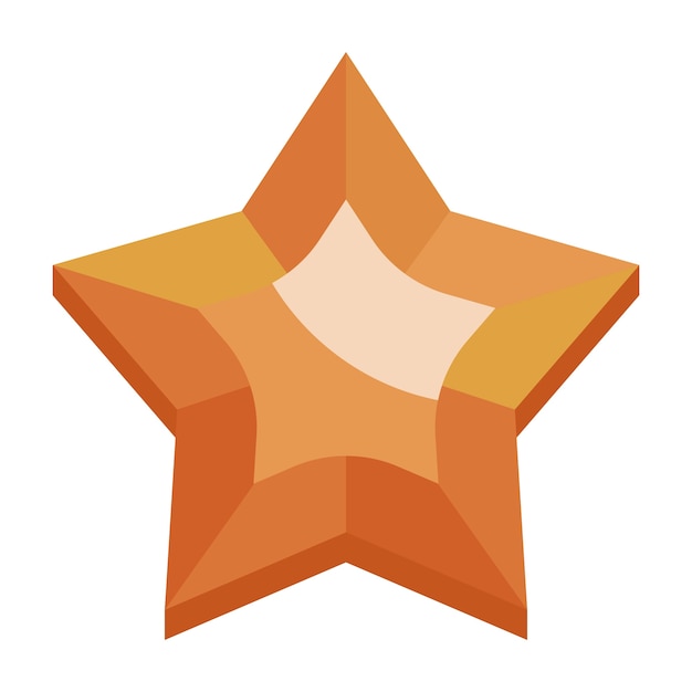 Gratis PSD stjerneelement isolert