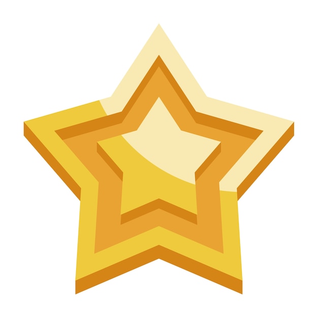 Gratis PSD stjerneelement isolert