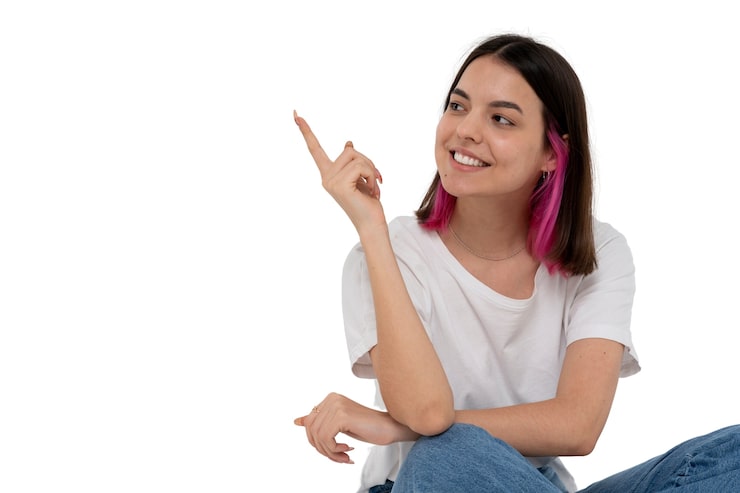 Gratis PSD studio portrett av ung tenåringsjente