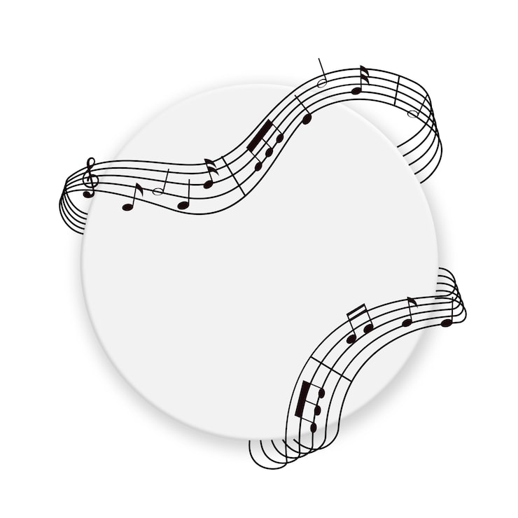 Gratis PSD svart musikknote