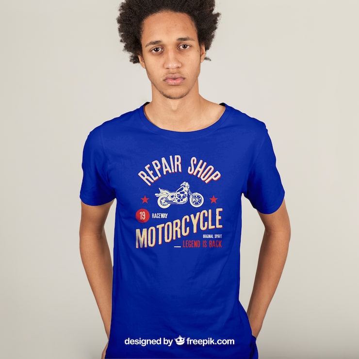 Gratis PSD t-shirt print koncept