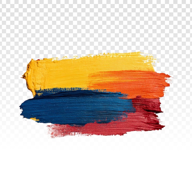 Gratis PSD texturerade färgglada penseldrag
