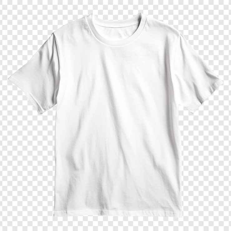 Gratis PSD tom hvid t-shirt mockup perfekt til designpræsentationer