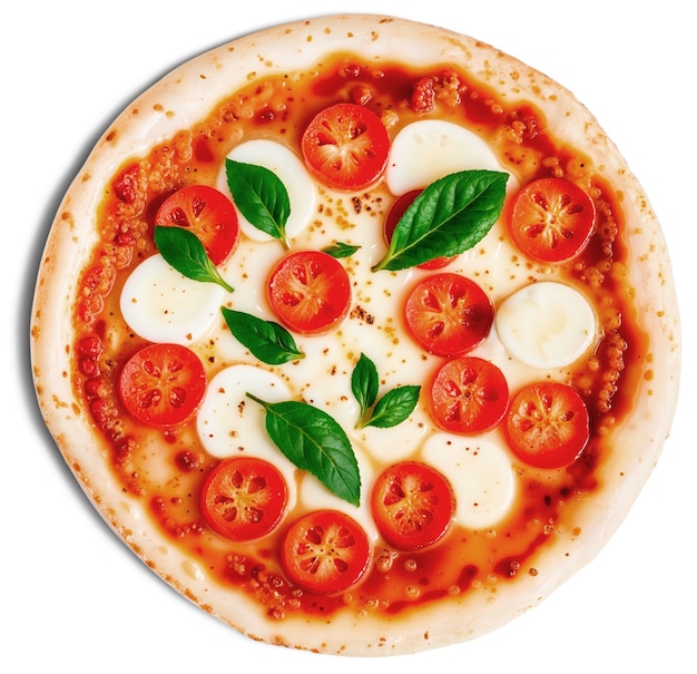Gratis PSD topputsikt over deilig pizza