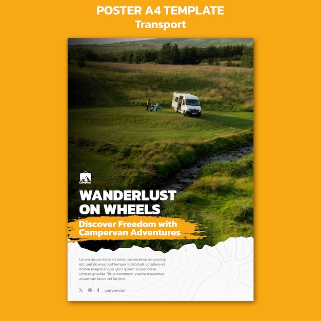 Gratis PSD transport mal design