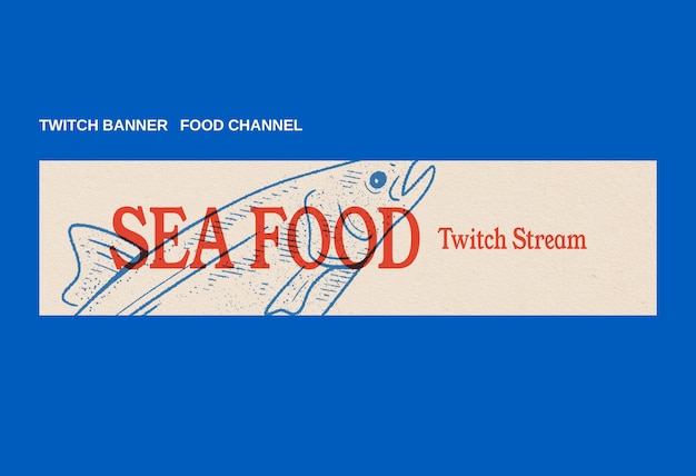 Gratis PSD twitch-banner til madkanal