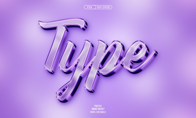 Gratis PSD type 3d redigerbar tekst effekt