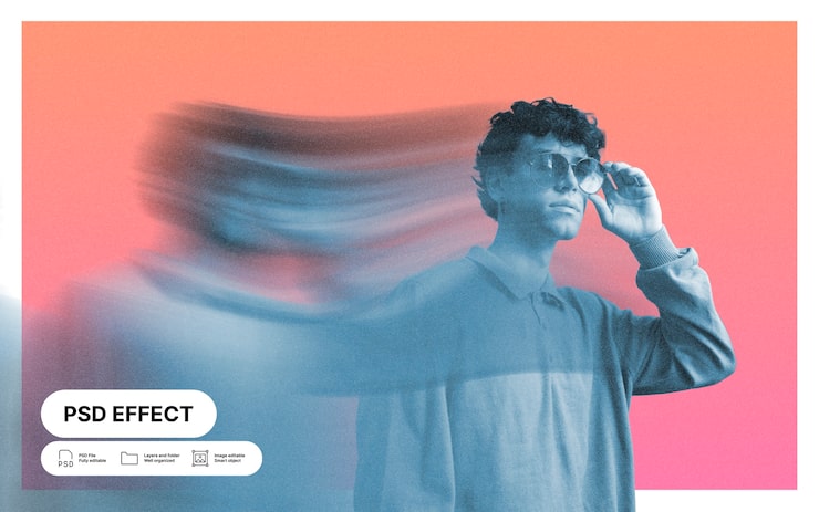 Gratis PSD uskarp sjel fot-effekt