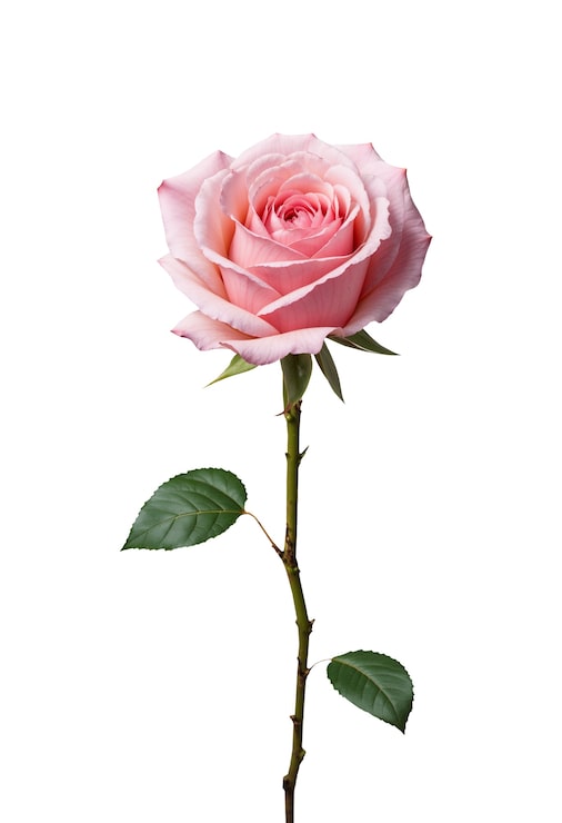 Gratis PSD vakker rose i studio